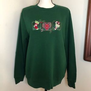 Ugly Holiday Christmas Sweatshirt SZ L